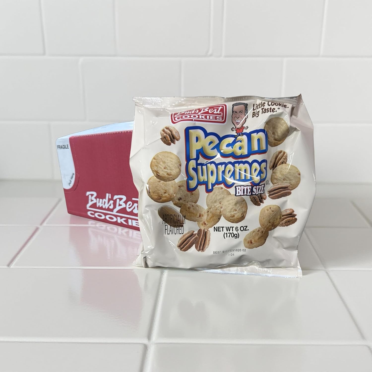 Bud's Best Pecan Supremes Cookies, 6 Ounce, 12 Pack Case