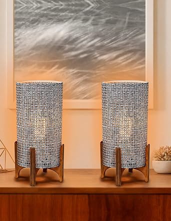 2li Ah ap Abajur Modern  k Yatak Odas  Salon Masa Lambas  Siyah-Art -AYK [Enerji S n f  A]
