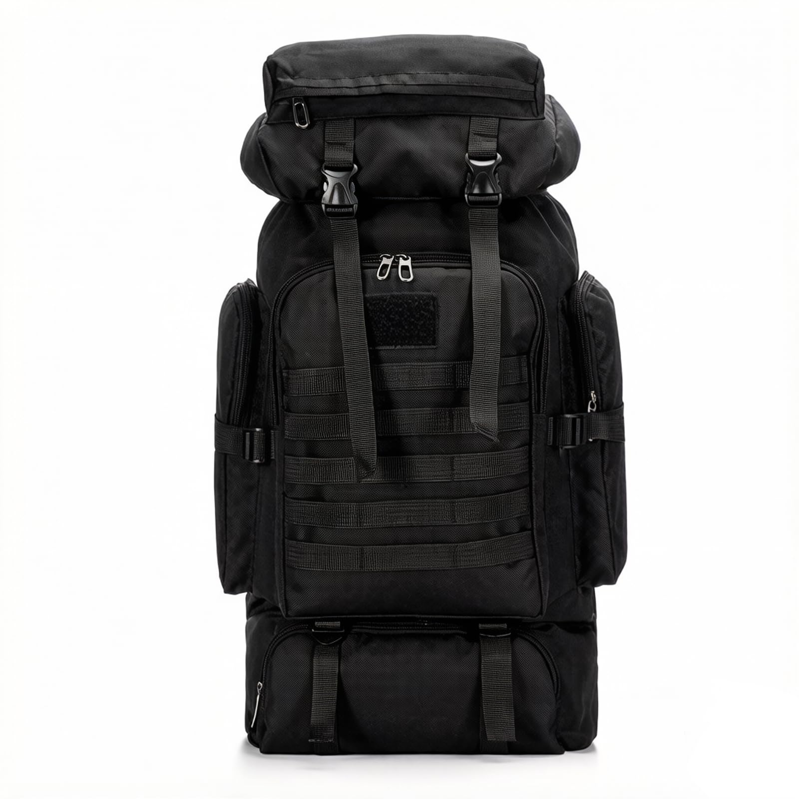 HOFSIN 80L Camping Hiking Backpack,Molle Military Tactical Rucksack Backpack,Waterproof Lightweight Hiking Backpack for Outdoor (Black, 80L) — image 1