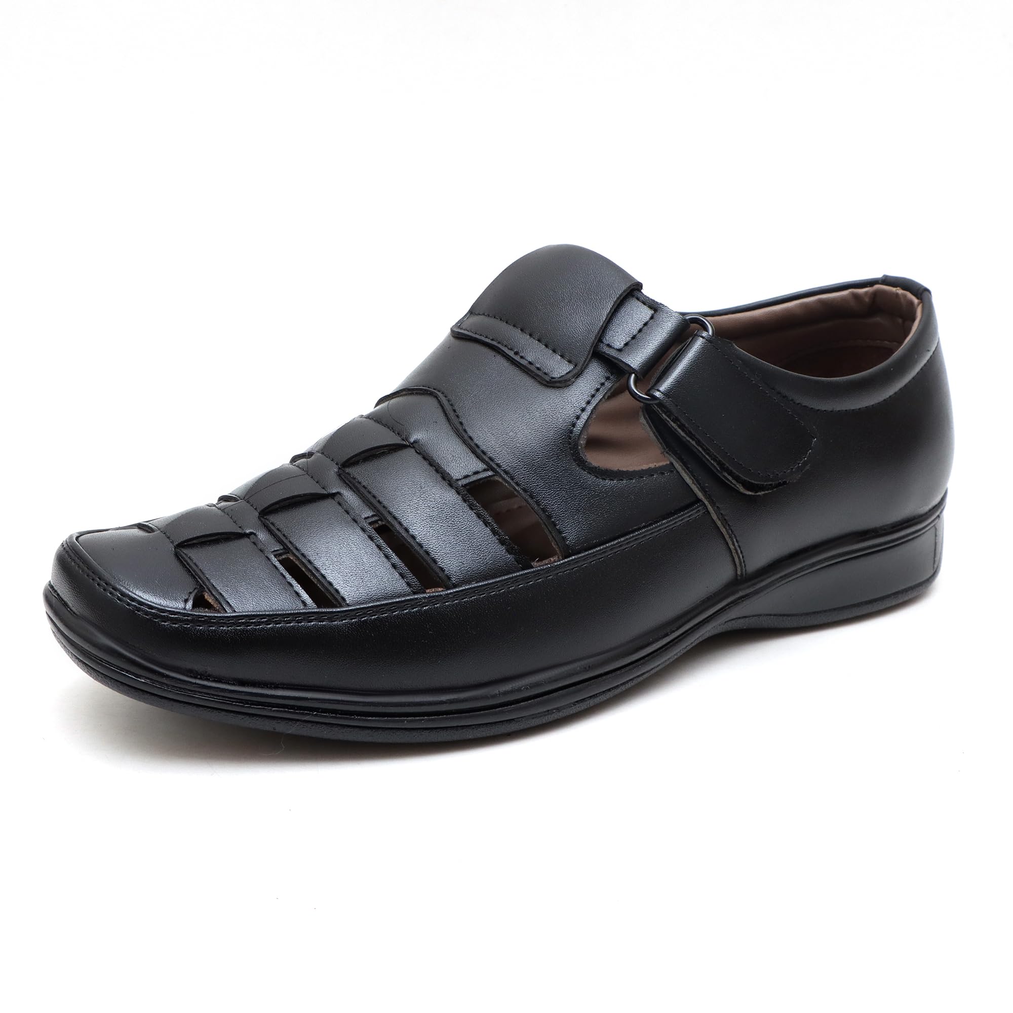 shooz Leather Sandals for Men | Men's Fisherman Sandal | Closed Ethnic Sandles for Man-picture-10