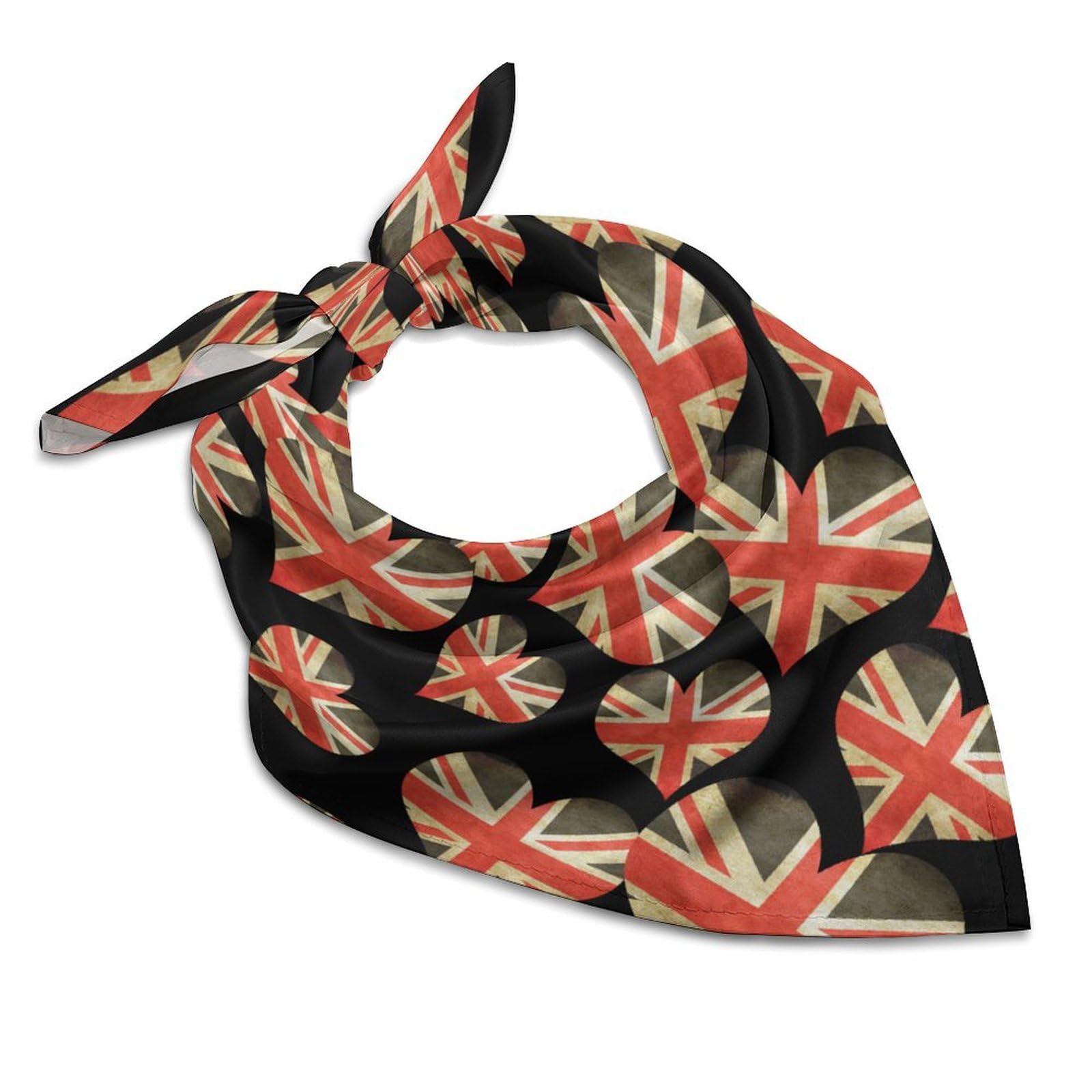 Smazdfxx Unisex As Pic Flag Of England Flag Fashion Head Scarf For Women Silk Like Bandana Kerchief Satin Square Scarves Gifts