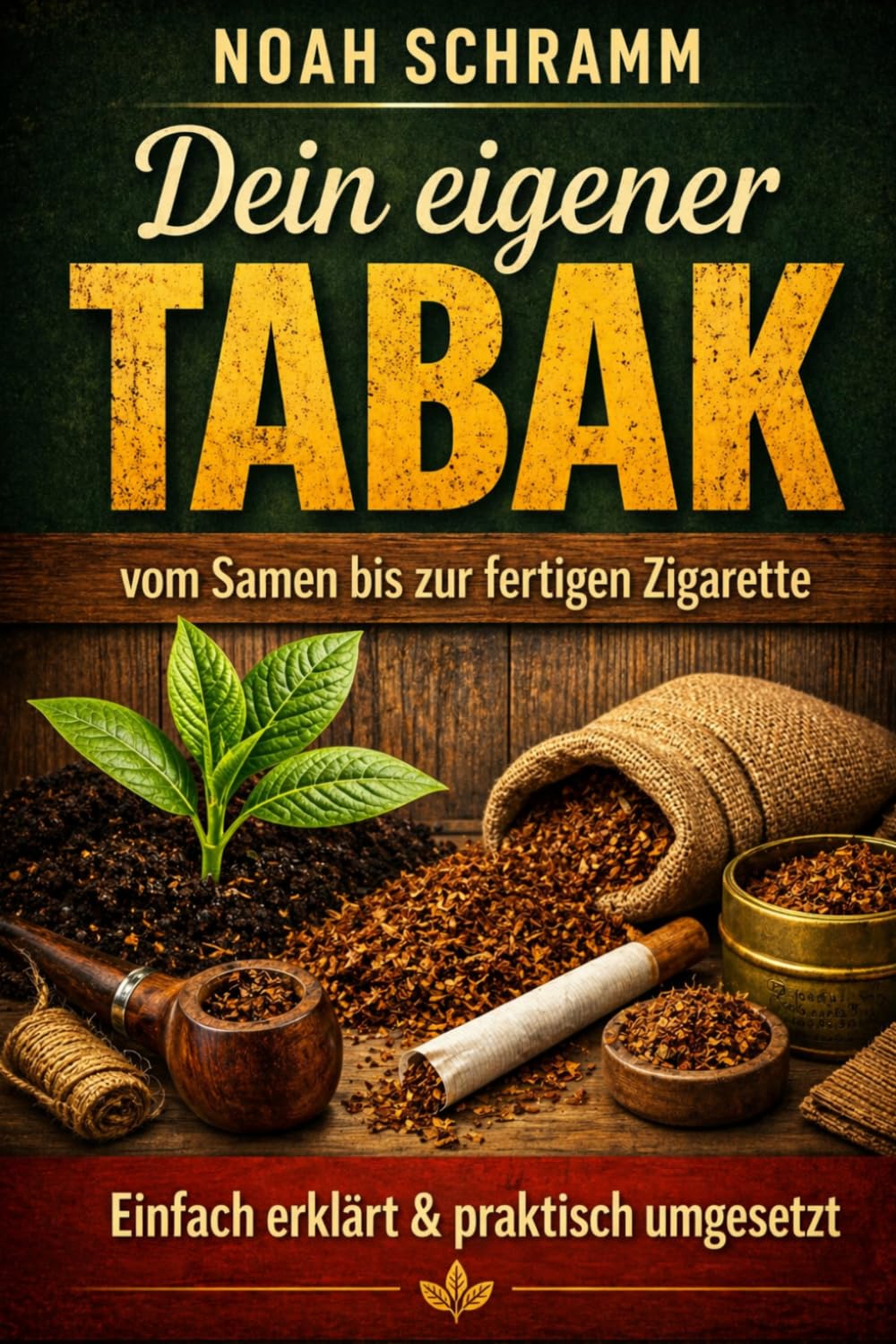 Dein eigener Tabak - vom Samen bis zur fertigen Zigarette - Tabak selber anbauen, einfach erklärt, praktisch umgesetzt und so aufgebaut, dass du langfristig wirklich Kosten sparen kannst
