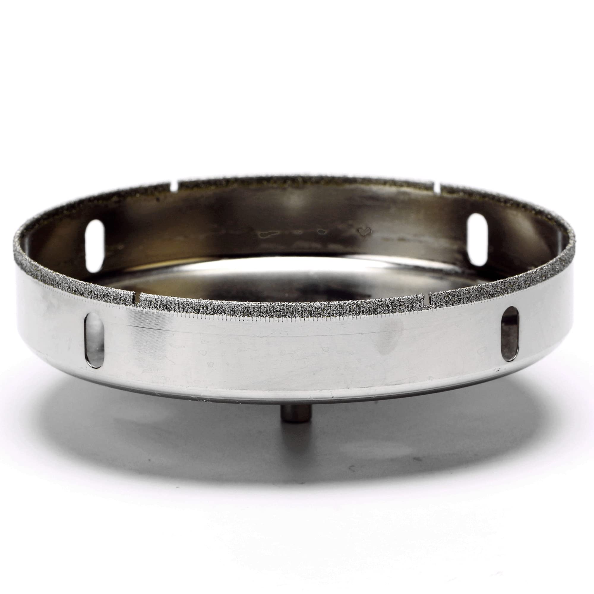 JINGLING - Broca perforadora con revestimiento de diamante para azulejos de cristal, cerámica, mármol, color plateado