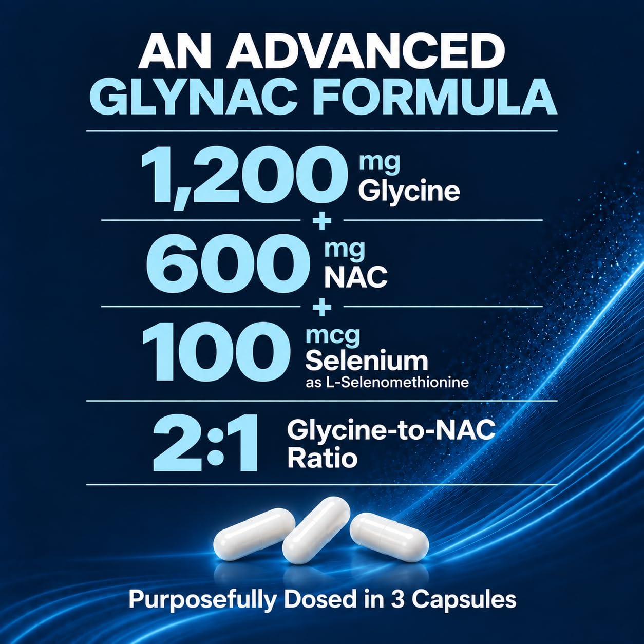 QUALITUDE GlyNAC Advanced Supplement 1800mg with Selenium, 120 Capsules — Amazon image 3
