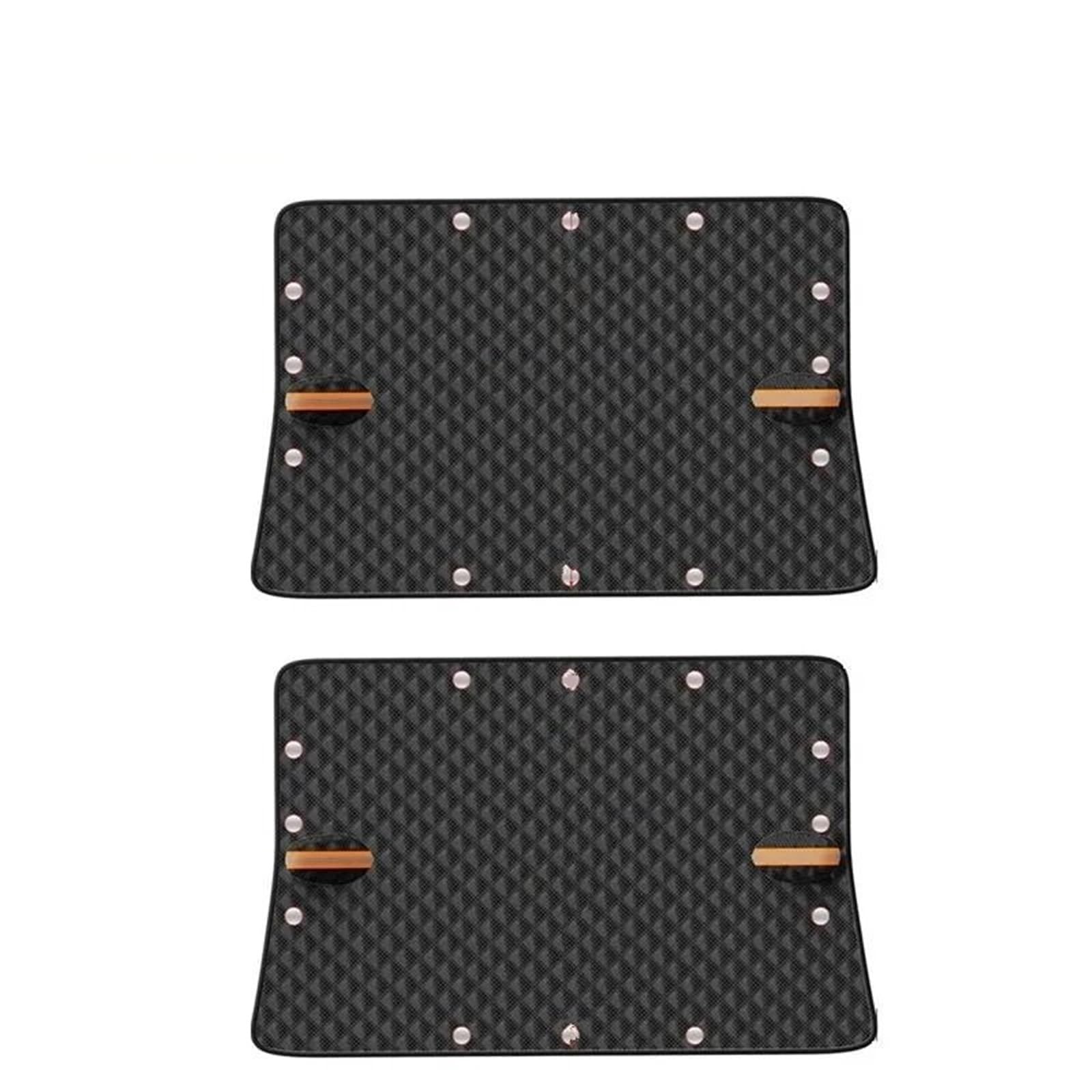 Protector de Parabrisas magnético para Todo Tipo Clima, Cubierta Parasol Impermeable a Prueba heladas Protector Parabrisas Coche(Black-2PCS)