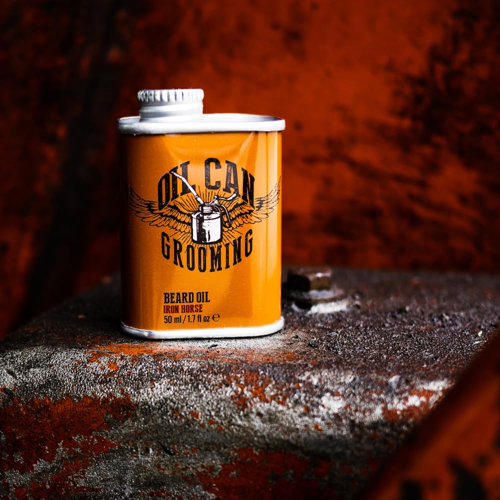 Oil Can Grooming Iron Horse Huile pour barbe 50 ml