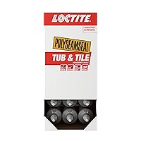 Vista 3 de Loctite Polyseamseal - Adhesivo para calafatear para bañera y azulejos, 5.5 onzas líquidas, tubo de compresión