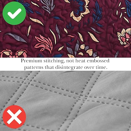 Miniatura 5 de Blooming Blossom Collection, calidad premium, suave, resistente a las arrugas y a la decoloración, funda fácil, juego de funda de edredón de gran