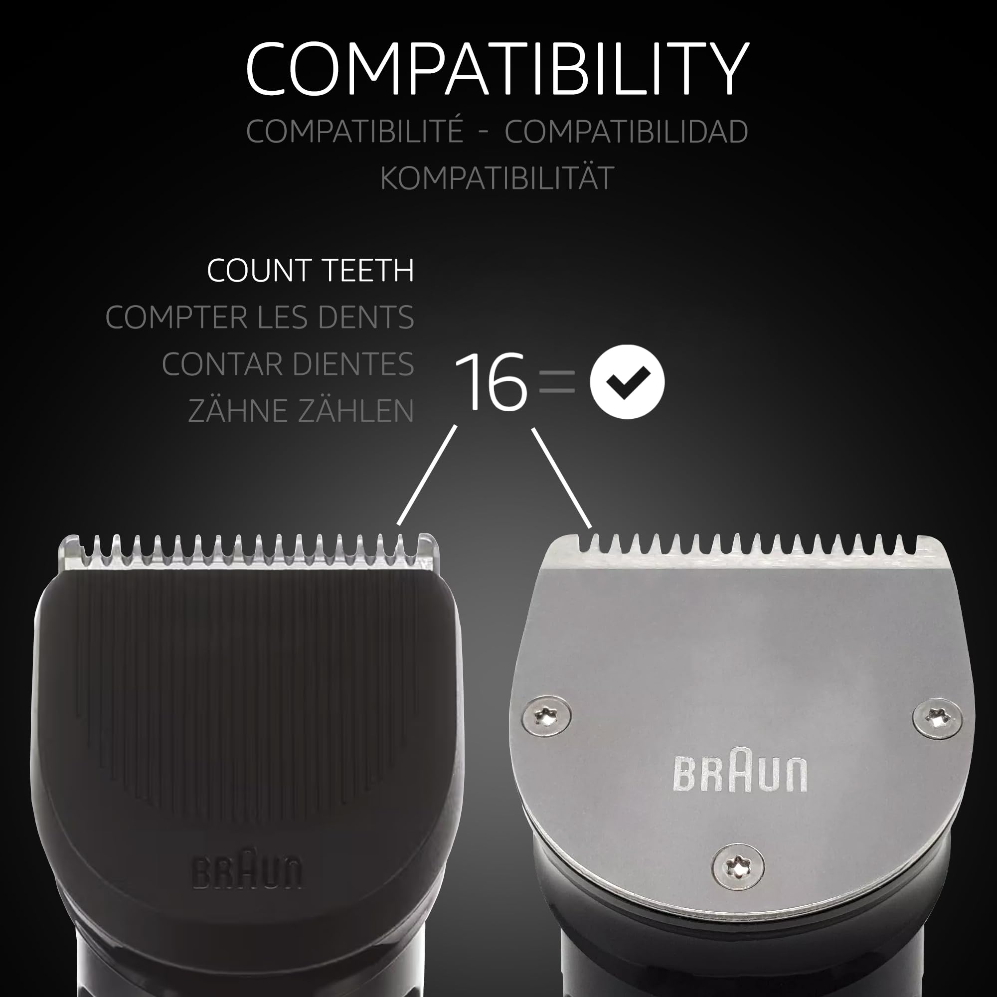 Sabot barbe de precision 2019 pour tondeuse Braun 81695628