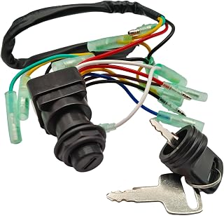 Marine Boat 703 82510 43 00 Remote Control Box Ignition Switch Key Assy for Yamaha 2 & 4 Stroke 6-300 HP Outboard Motors 703 82510 42 00