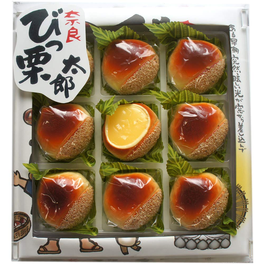 Amazon.co.jp: 奈良びっ栗太郎 個包装9個入り : 食品・飲料・お酒