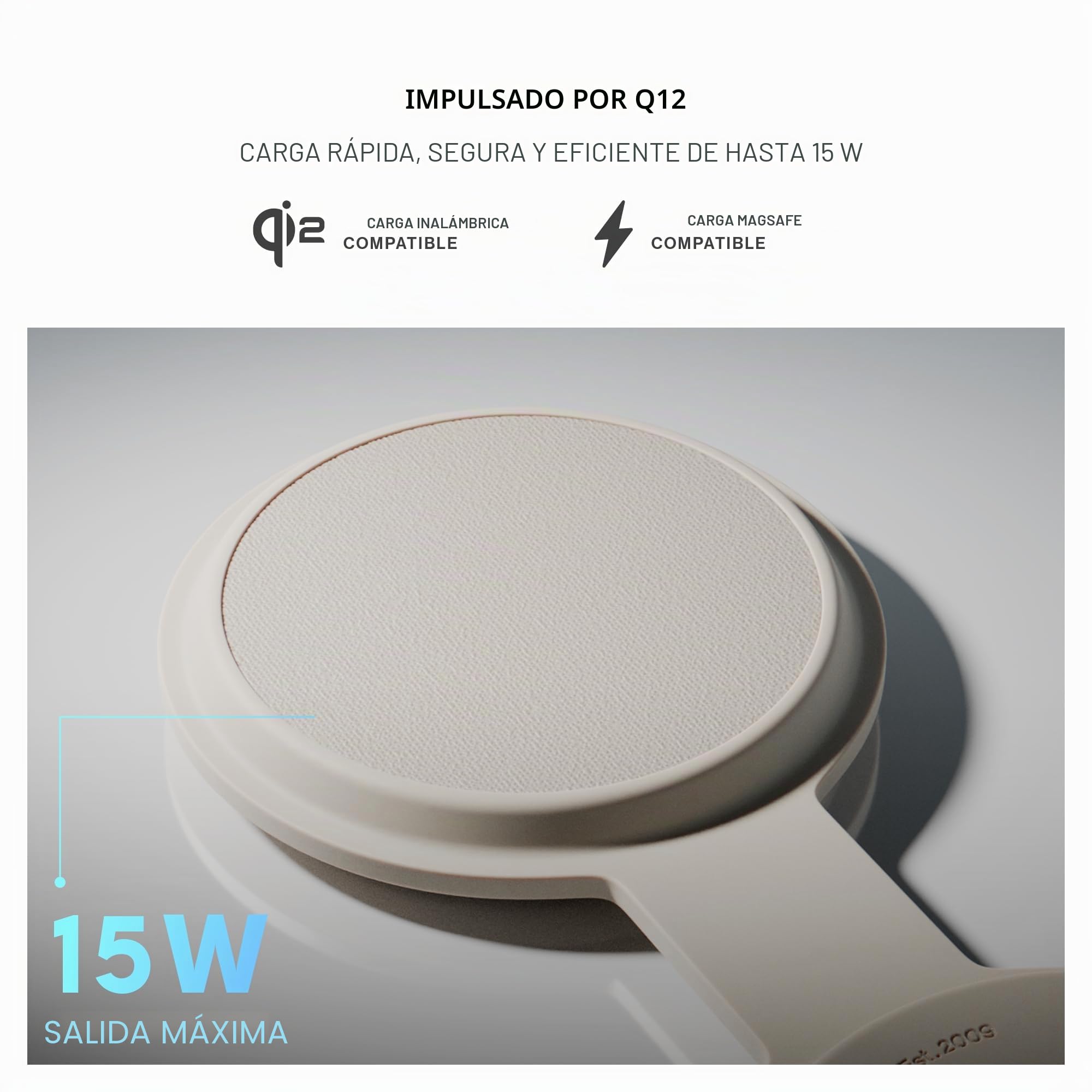 Native Union Voyage Cargador inalámbrico magnético 2 en 1 para iPhone 16, AirPods, Apple Watch y múltiples Dispositivos - Certificado Qi2 y Compatible con MagSafe hasta 15W (Negro)