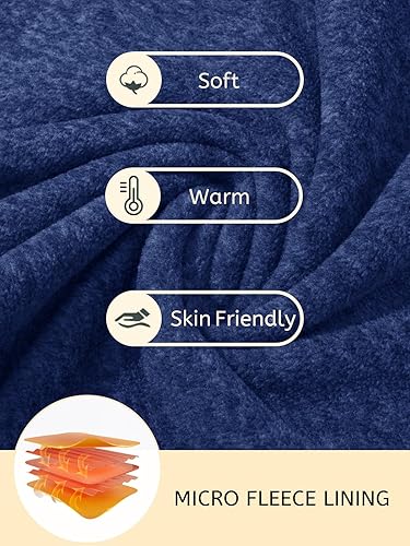 Miniatura 30 de MAGCOMSEN Camisas para hombre con cremallera de 1/4, sudadera de forro polar de peso medio, manga larga, sudaderas atléticas Blanco cremoso,Marrón