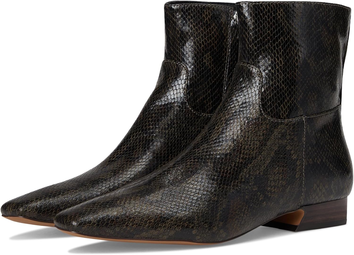 Free People womens Easy Does It Snake Print Ankle Boots - Image 13
