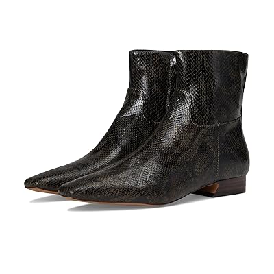 Free People Easy Does It Snake Print Ankle Boots Women