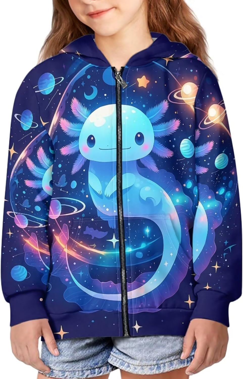 Jackets for Kids Girls 6-16 Zip Up Hoodie Casual Long Sleeve Lightweight Hooded Sweatshirt with Pockets