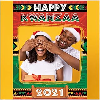 Kwanzaa Party Holiday Photo Booth Frame, Kwanzaa, Kwanzaa Decor, Photo Booth Frame, Holiday Photo Booth Frame, Kwanzaa Photo Booth Props, Handmade Party Supply Photo Booth Sizes 36x24,48x36