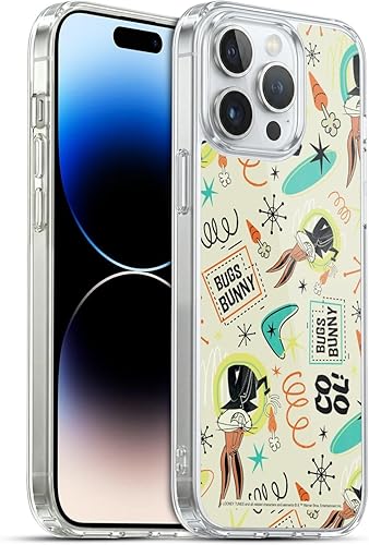 Miniatura 203 de Head Case Designs Funda de gel suave con licencia oficial de Looney Tunes Retro Bugs Bunny compatible con Apple iPhone 11 Pro Max Retro,Blanco y