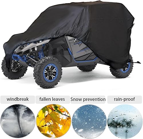 Miniatura 4 de munirater Cubierta UTV de 2 plazas de repuesto para Polaris General 1000 Limited Deluxe QuadGear UTV cubierta de almacenamiento de lujo