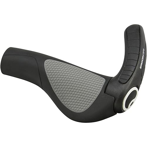 Ergon GP3-L Grips: Large, Black/Gray