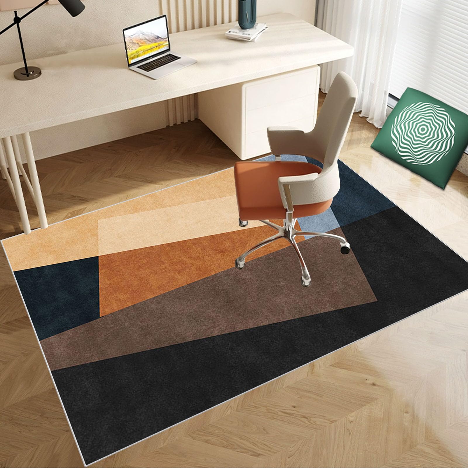 Heavy Duty Gaming Chair Mats for Hardwood Floor, Computer Gaming Desk Chair Mats, Floor Mat Anti Slip for Home Office Gaming Room, Carpet Protective Chair Mat, Under Desk Low-Pile Rug 70 x 100 cm