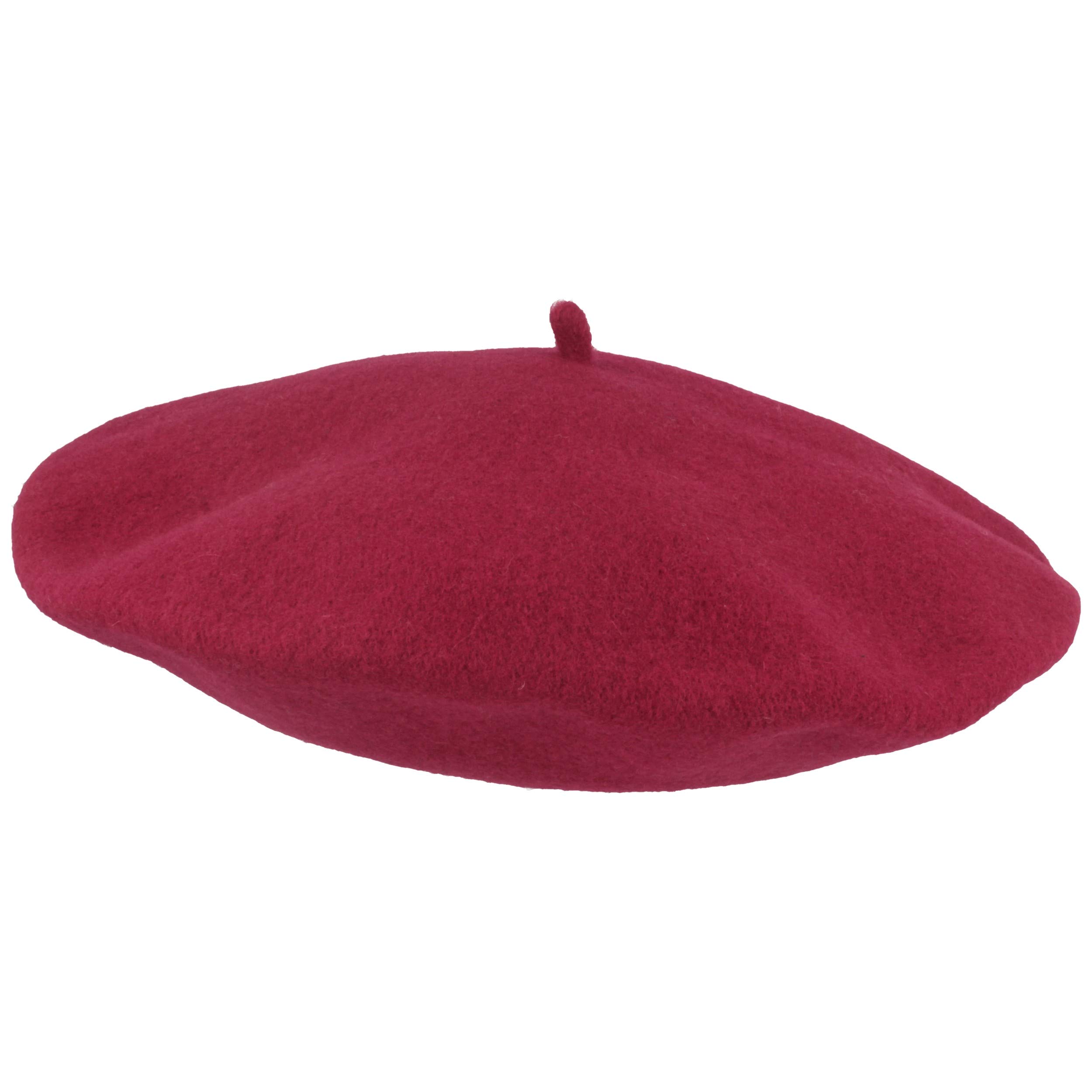 Hut Breiter Breiter Boina Gorro de Lana para Mujer, Talla Única, 100% Lana, Woolmark® (Color a Elegir)