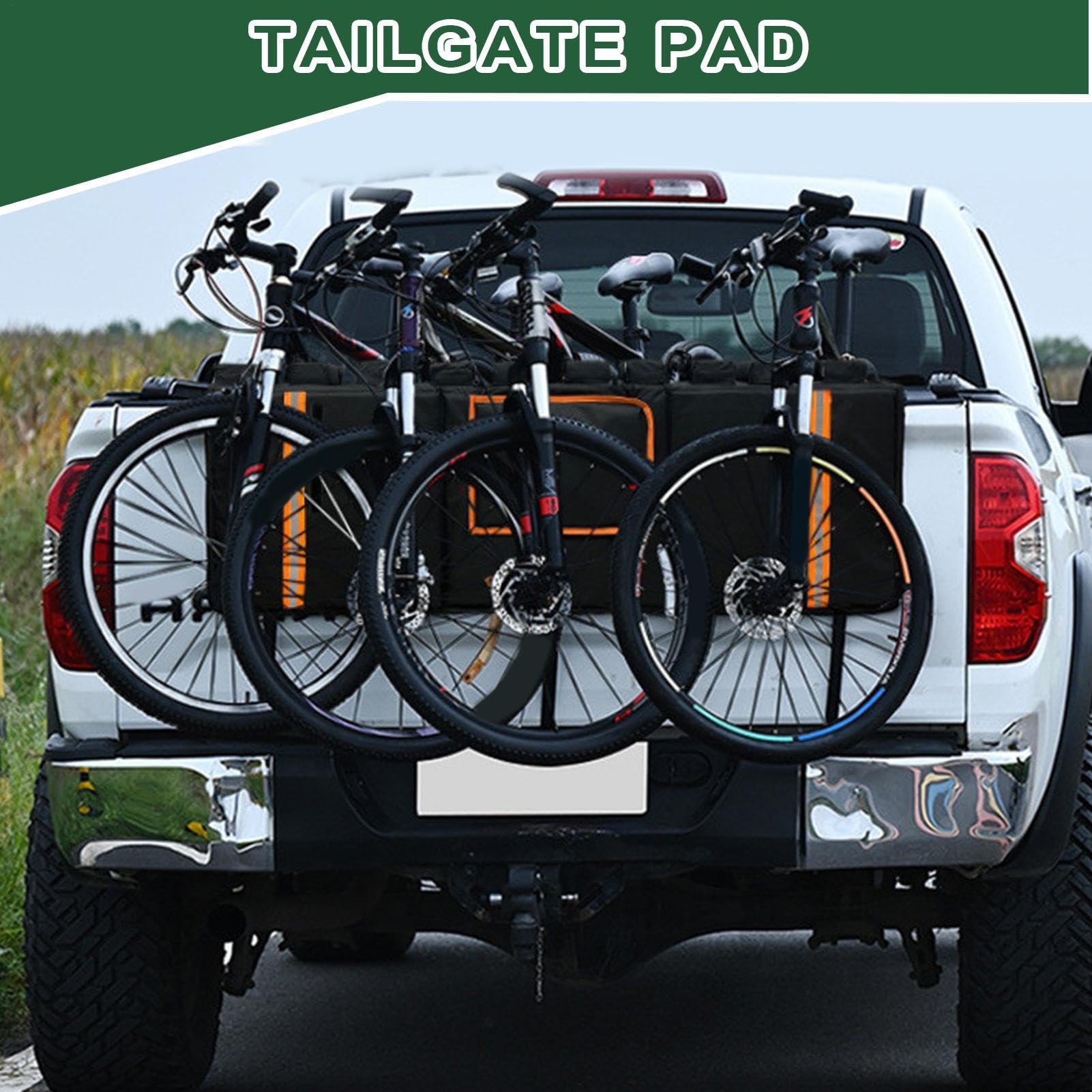 Fahrradhalter für LKW -Bett, Heckklappenkissen - Heckklappenschutzkissen für den Transport von Outdoor -| Tragbares Tail -Gate -Transportzubehör für Familie, Männer, Ehemann