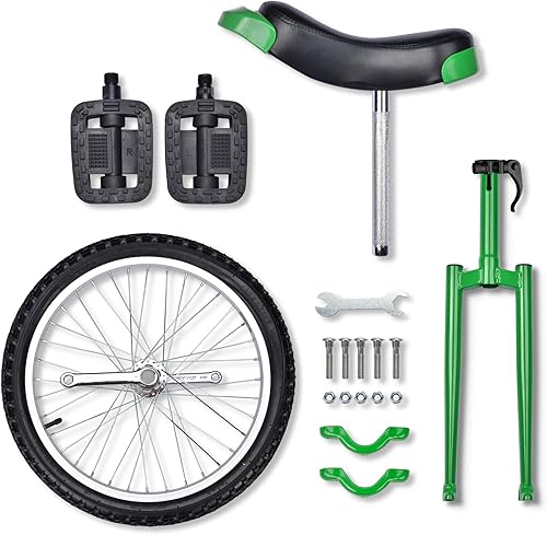 Miniatura 49 de AW Rueda de 16/18/20/24 pulgadas, asiento ajustable para exteriores, para adultos, niños, deportes al aire libre, ejercicio de fitness, para elegir