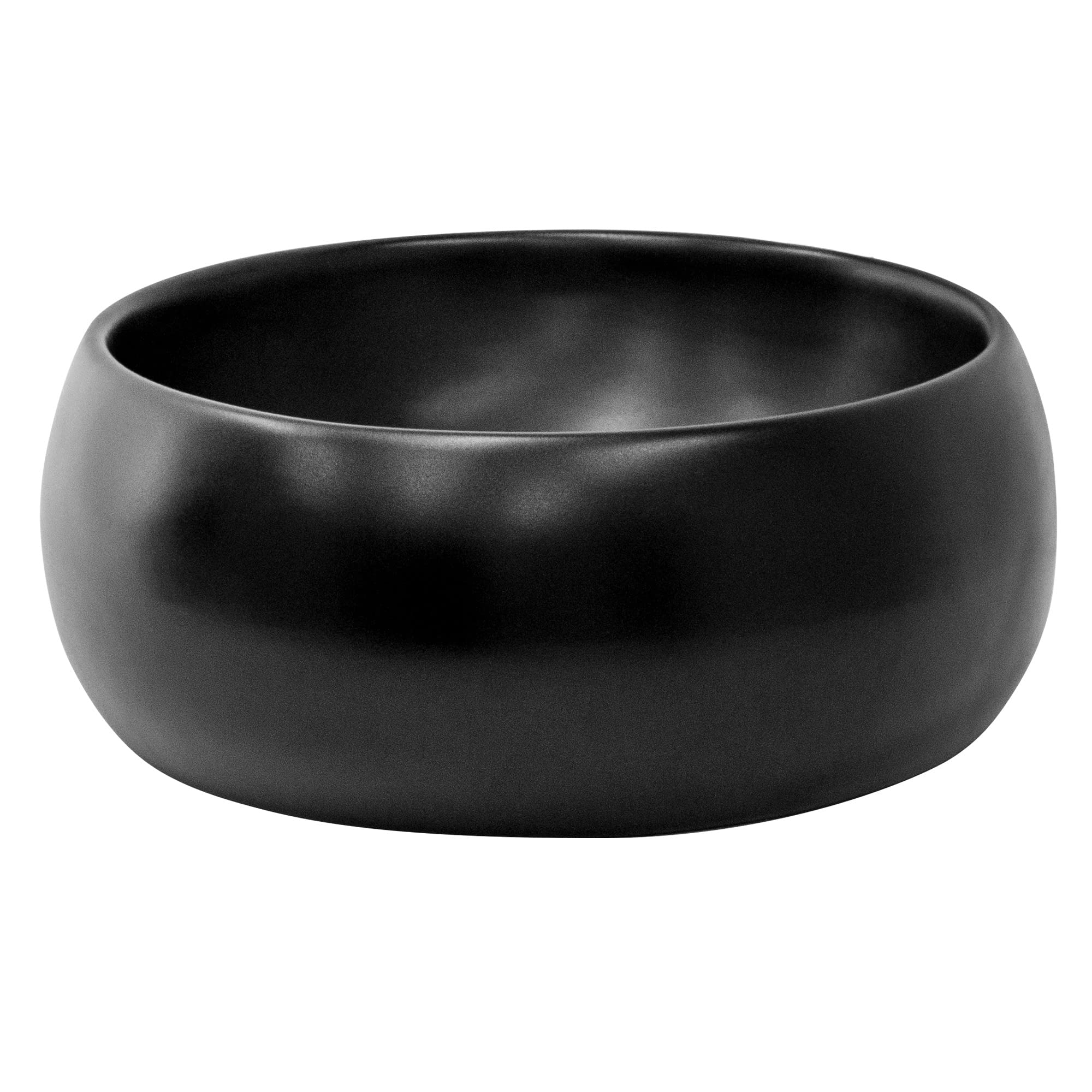 ML-Design Lavabo de Cerámica Negro Mate Redondo Ø 280 x 150 mm Con Agujero De Desagüe Lavamanos Moderno De Encimera Sobremesa De Superficie Pila Para Baño Aseo Fregadero Diseño Minimalista — view 39