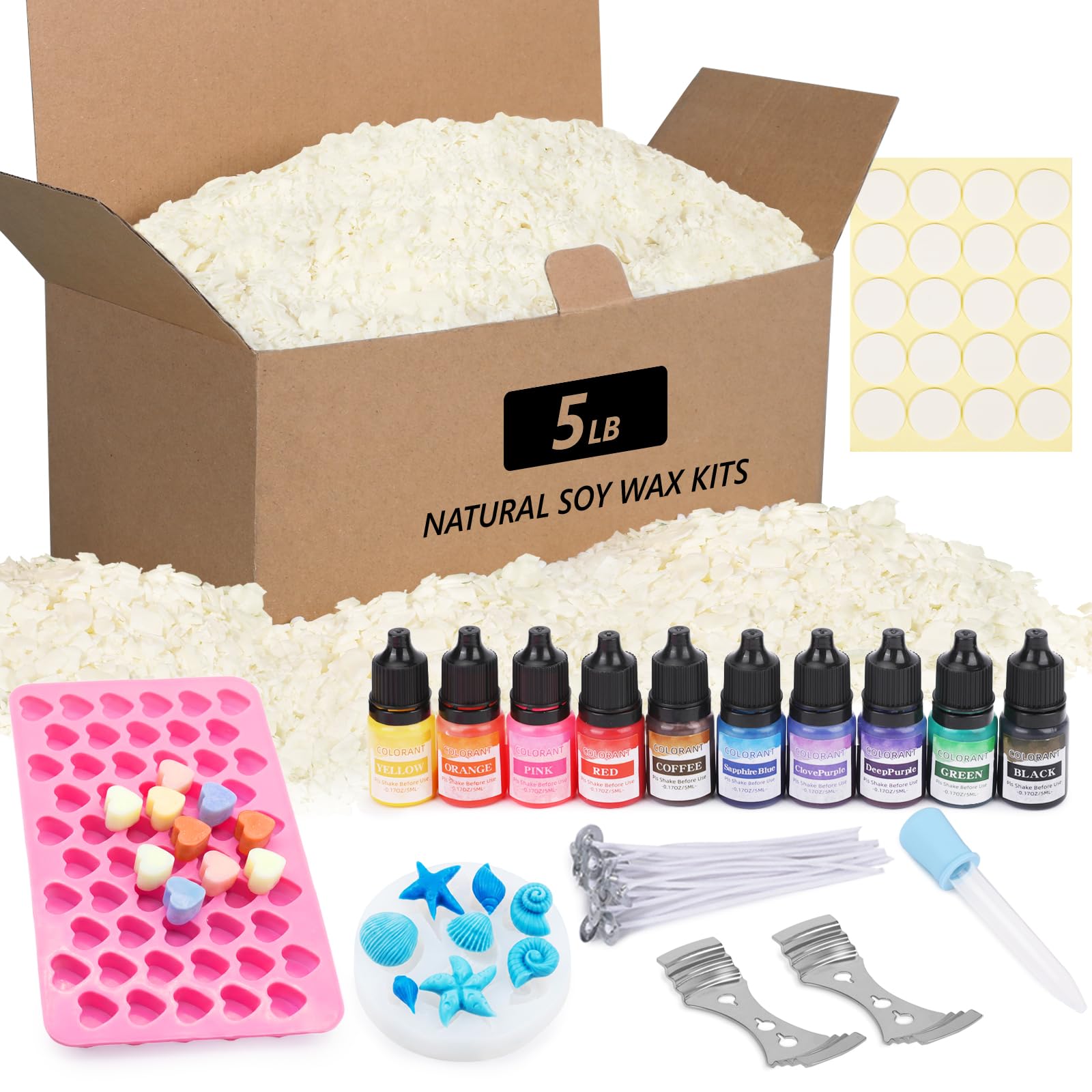 Photo 1 of BISWYLBLJ 5 lbs Soy Candle Making Kit