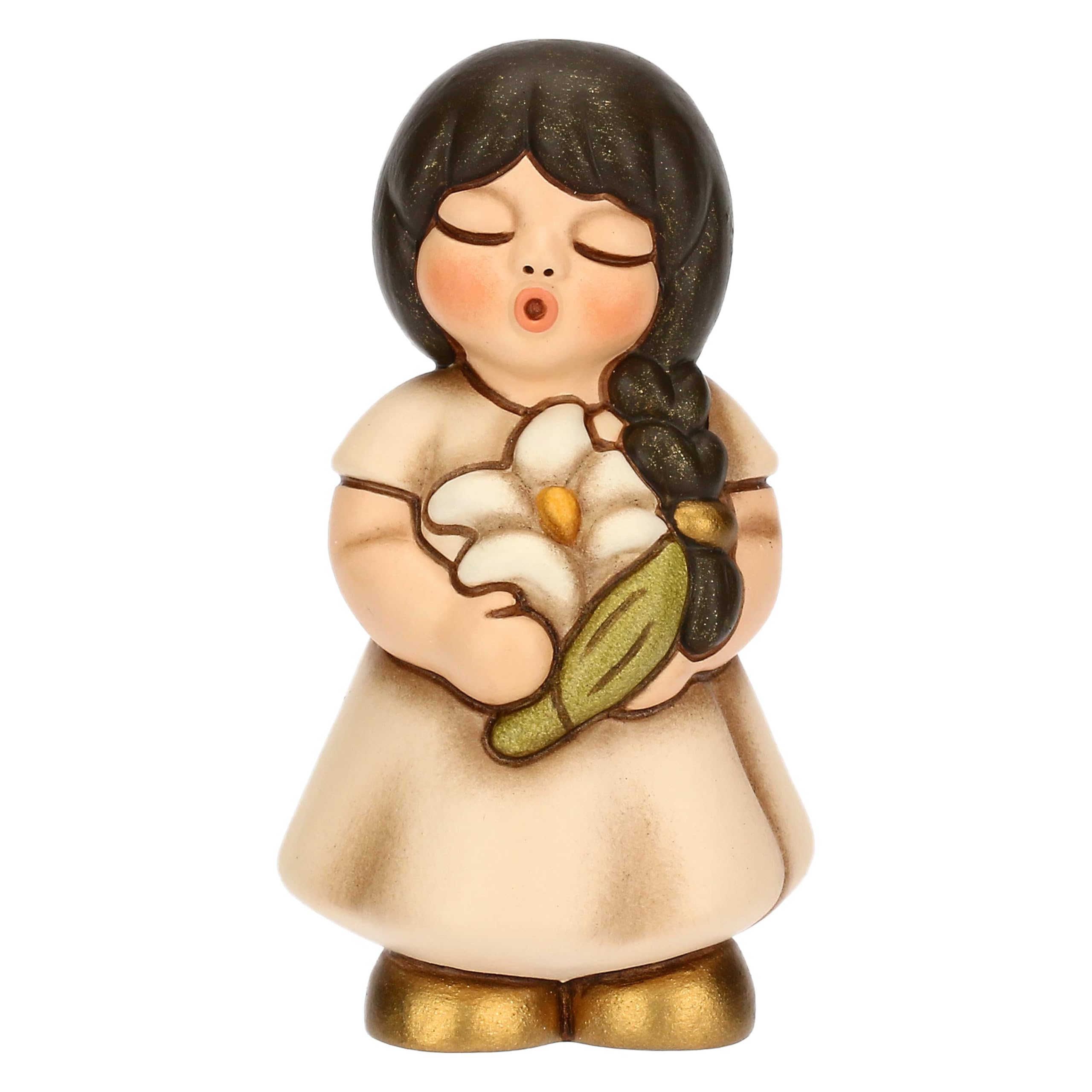 THUN - Girl with Lily - Ceramic - Favor Collection - 3.8 x 3.8 x 7 cm