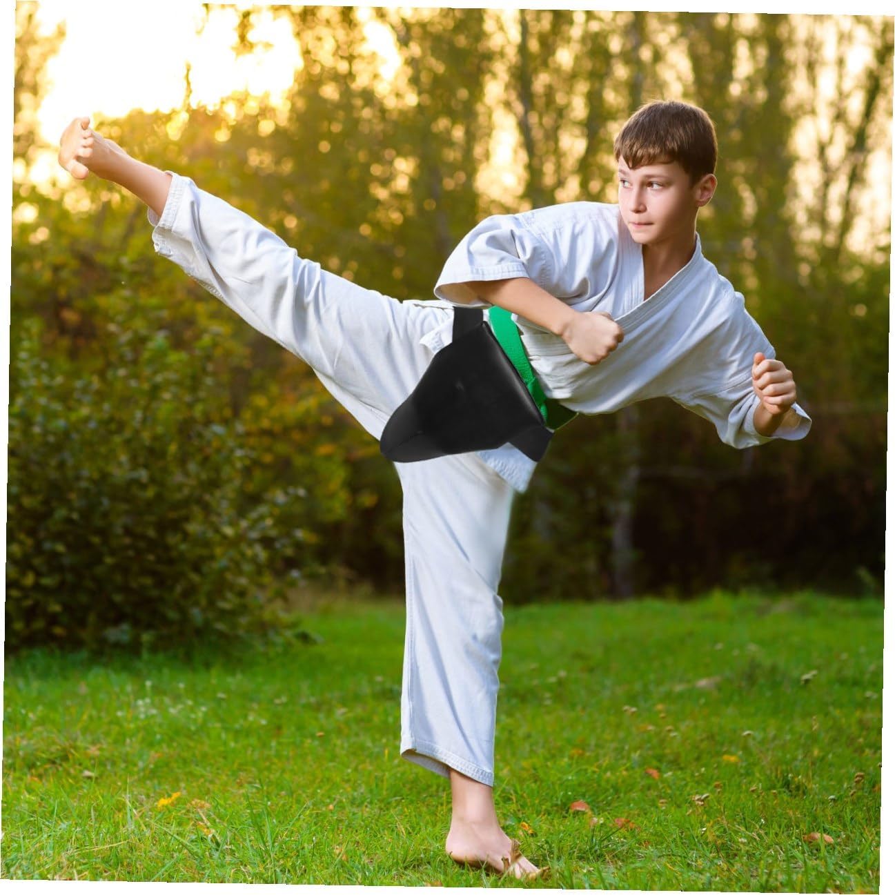 Sports Groin Protector Groin Guard Crotch Protector Comfortable Training Guard for Men and Adults Dark Color M Size for Martial Arts Boxing Taekwondo