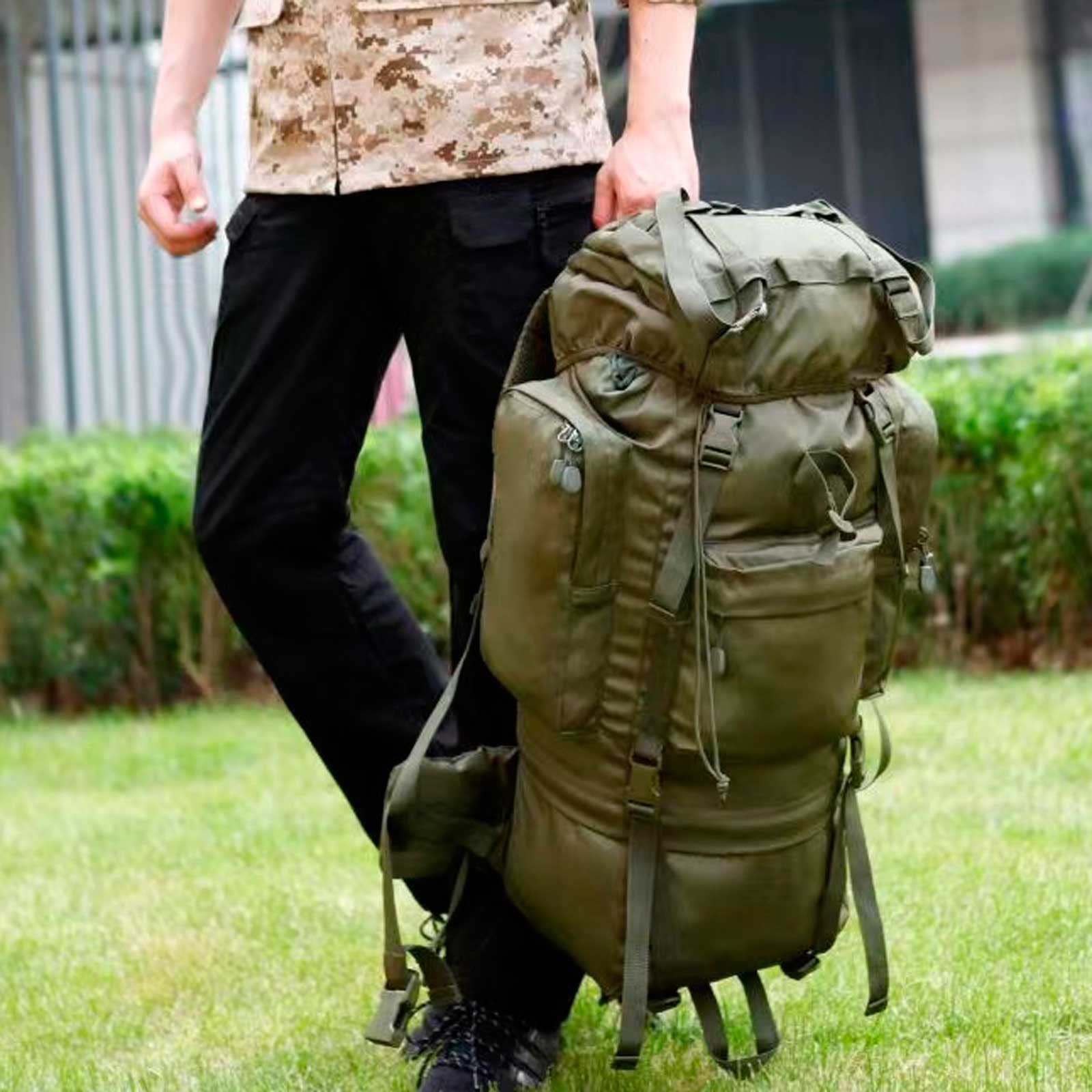 Plecak outdoorowy 70 l, 100 l, wodoodporny, lekki, podróżny, duży plecak, plecak, na kemping, trekking, wędkowanie dla mężczyzn i kobiet, sport, górskie wycieczki, jazda na rowerze, solidny i trwały