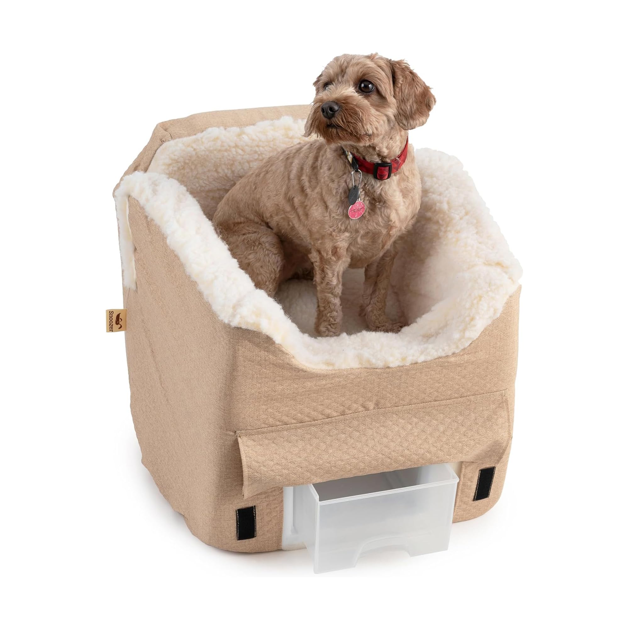 SNOOZER PET Products Lookout 2 Dog CAR SEAT, Birch Diamond, Small