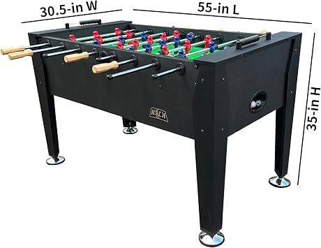 KICK Hades 55 Foosball Table Professional Full-Size Indoor Game Table