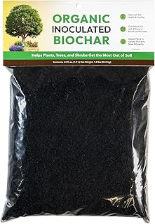 Organic Inoculated Biochar: Helps Plants and Trees Get The Most Out of Soil | Allows Plants to Uptake Nutrients More Efficiently | Contains Millions of Soil-Enriching Micro-Organisms | 128oz Bag