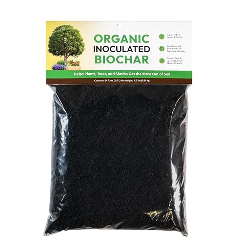 FOOP Organic Inoculated Biochar 128oz - Activated Soil Amendment with Microbes for Gardens, Lawns & Trees FOOP Organic Inoculated Biochar 128oz - Activated Soil Amendment with Microbes for Gardens, Lawns & Trees