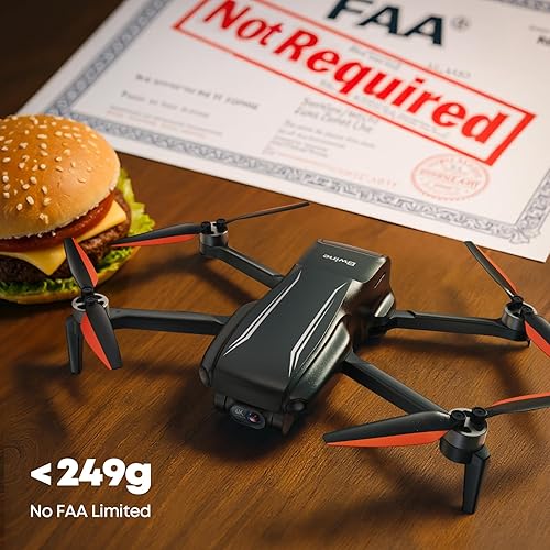 Miniatura 8 de Bwine F7MINI 4K Video 8K Foto Drones con cámara para adultos, cardán de 3 ejes EIS, 96 minutos, 8.78 oz exento de FA, transmisión de más de 6 KM,
