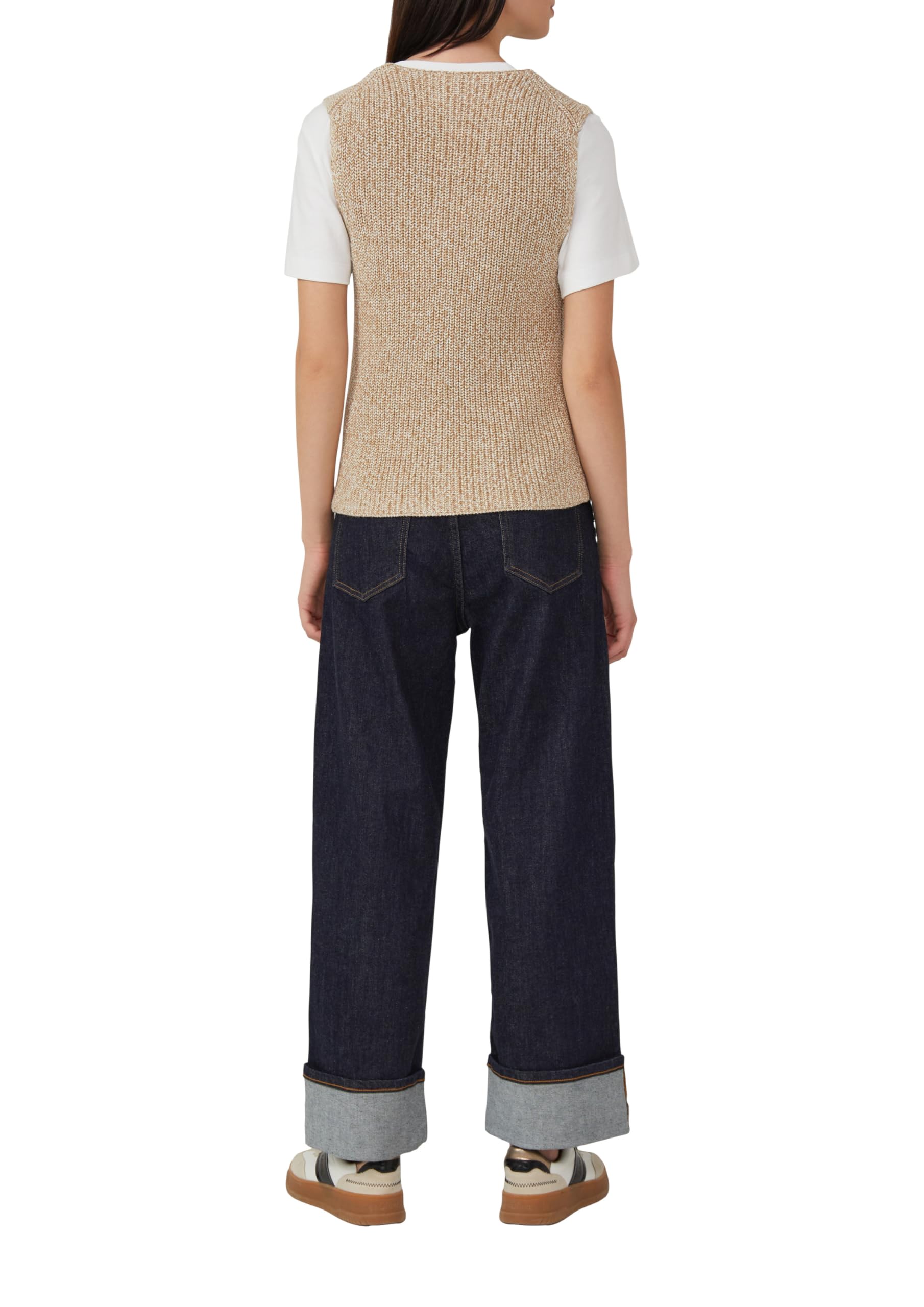 s.Oliver Strickweste im Slim Fit mit Knopfleiste