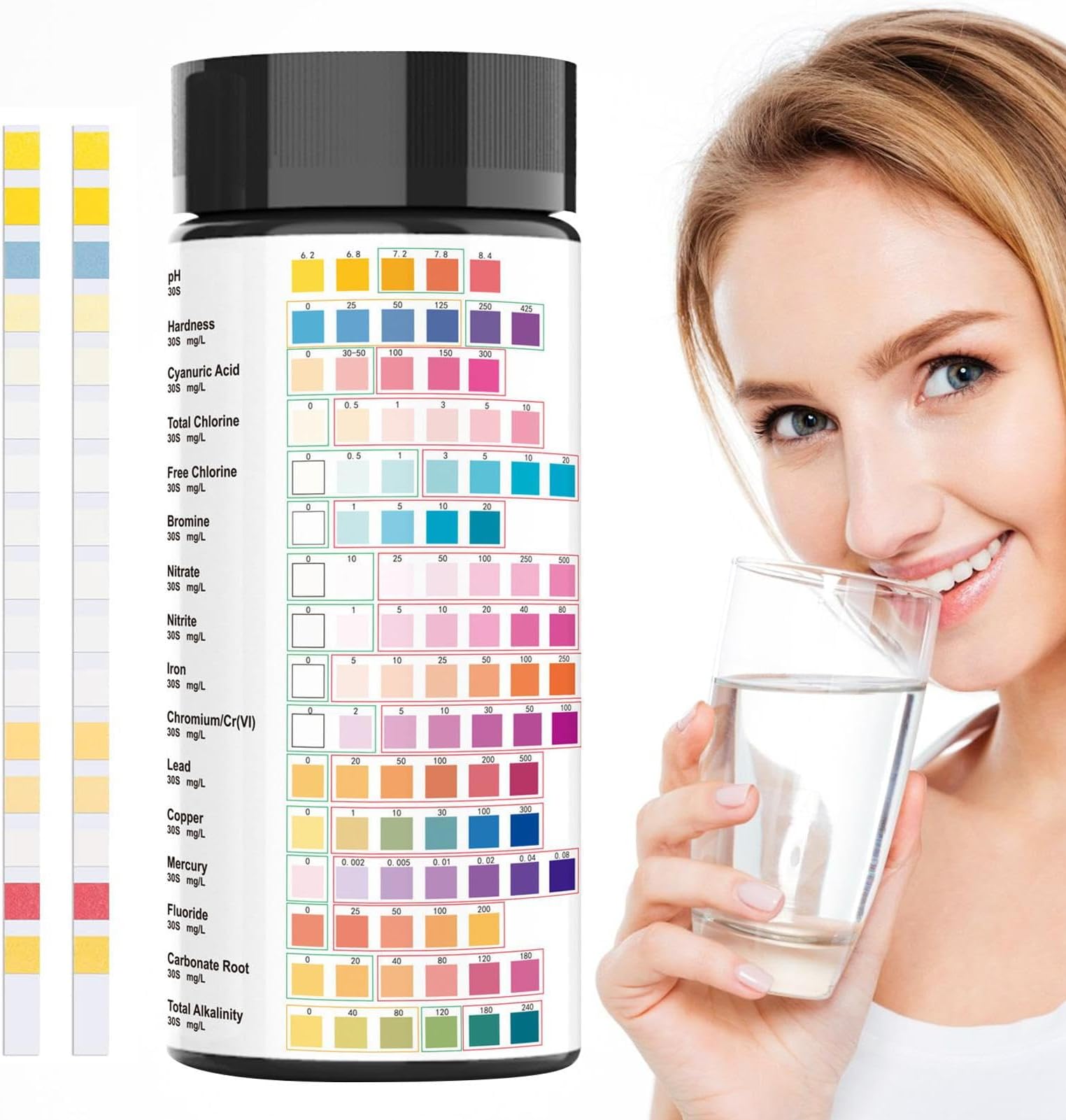 Kit De Test D'eau Potable 100pcs Kit D'analyse De L'eau 100pcs Pour Le Robinet D