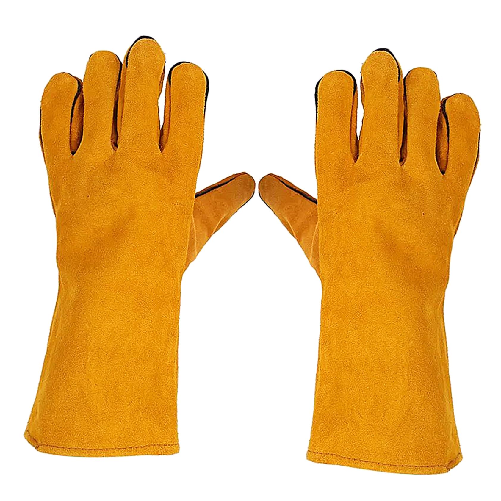 BESPORTBLE Heavy Duty Garden Gloves Heat Protection Long Cotton Liner Gloves for Women Relief