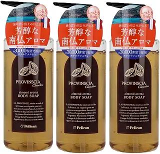 プロバンシアシュシュ 【ボディソープ3本】500ml 芳醇な南仏 アロマアーモンド ホテルアニメティ 心にやすらぎを与える旅の香り 地肌 髪 南仏アロマ 南フランス産アロマ＆オーガニックオイル ALMOND AROMA