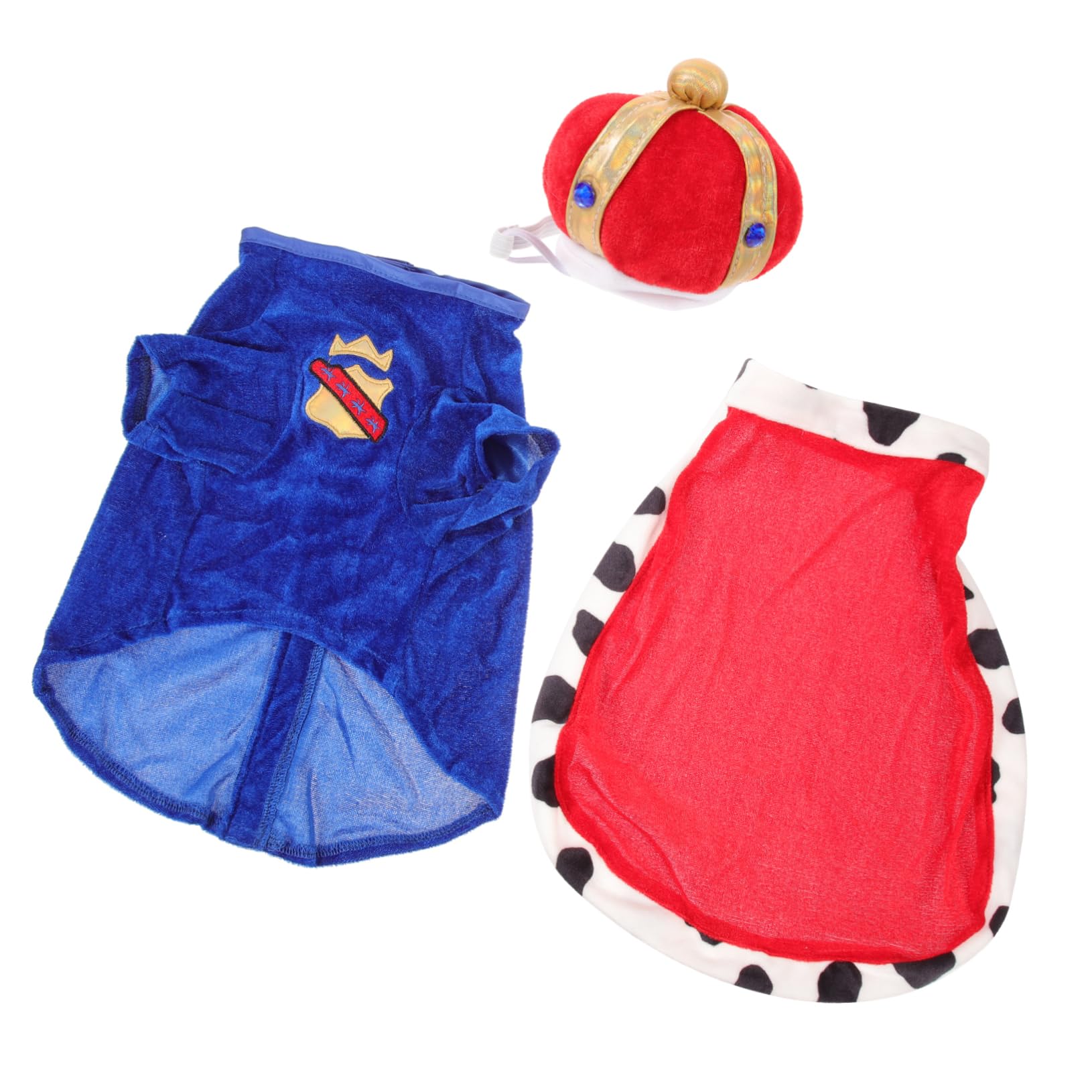 Sosoport 2sets Costumi Per Cani Con Mantello e Cappello Abbigliamento Per Animali Domestici Comodo e Leggero Adatto Per Festività e Foto