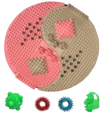 AHCS Acupressure Yin Yang Mat - Powermat With Pyramids And Magnets Energy Pain Relief & For Total Health Kit