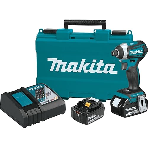 Makita XDT14T 18V LXT® Lithium-Ion Brushless Cordless Quick-Shift Mode™ 3-Speed Impact Driver Kit (5.0Ah)