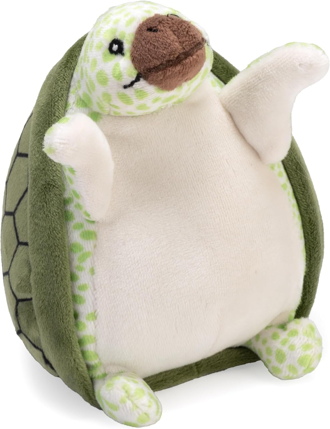 Wild Republic Flipkins Green Sea Turtle, Stuffed Animal, 5 Inches, Plush Toy, Fill is Spun Recycled Water Bottles