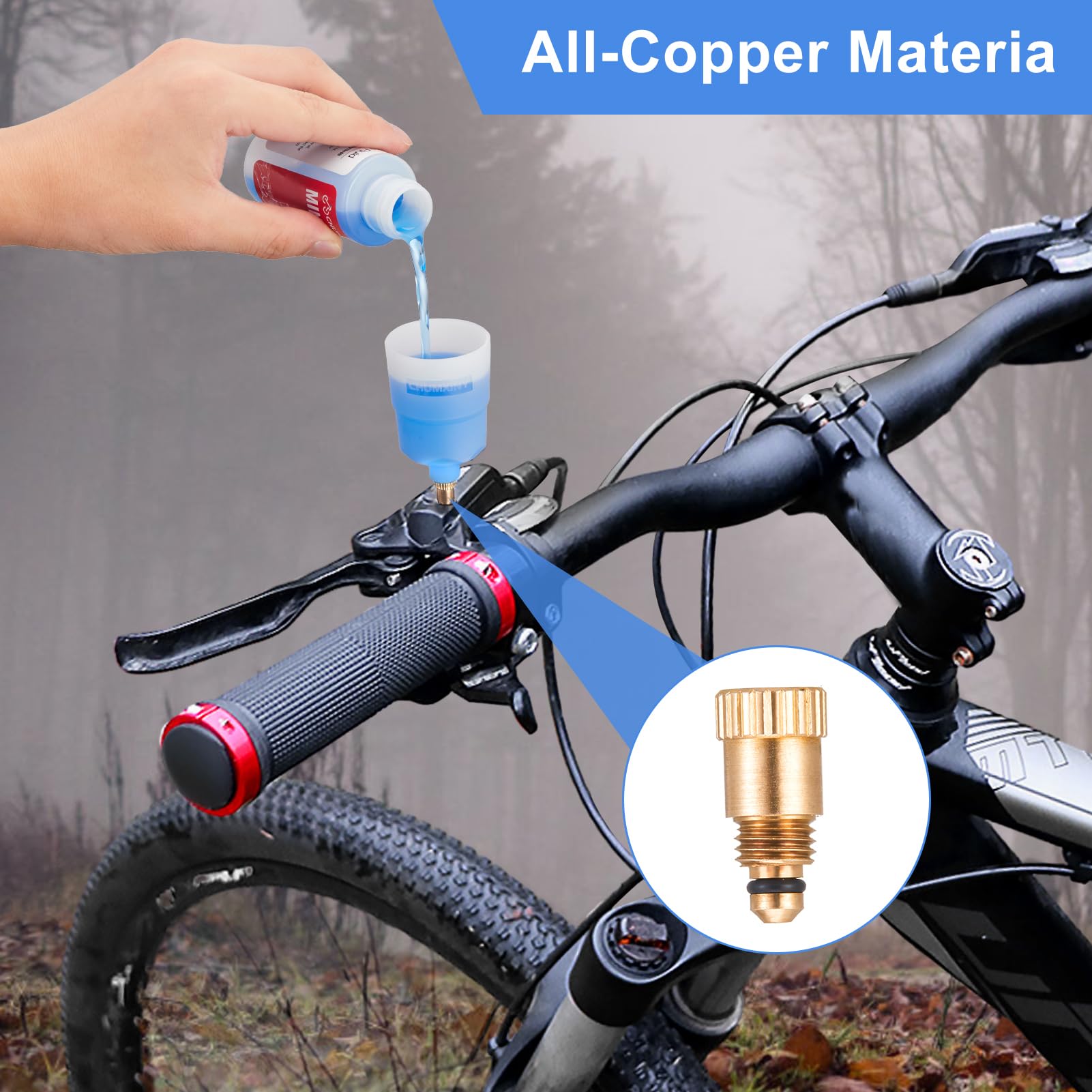 CHUMXINY Kit Spurgo Freni per MAGURA Freni a Disco Idraulici Di Serie, Compreso il Liquido per Freni Minerale ad Alte Prestazioni (120 ml)