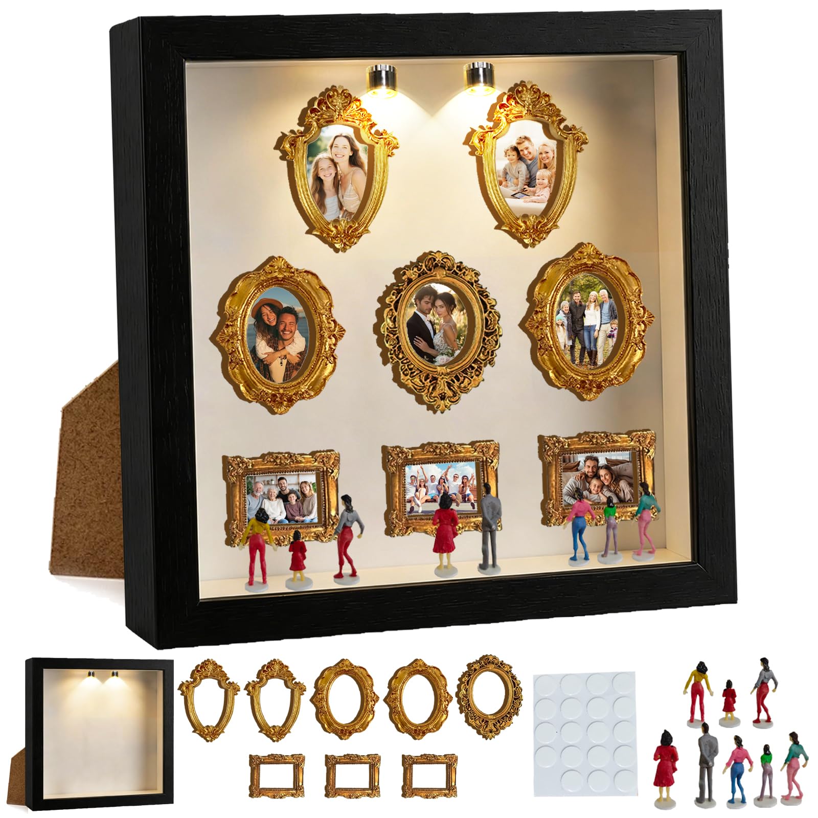 LUKIUP Mini Museum Siluetas Box DIY Siluetas
