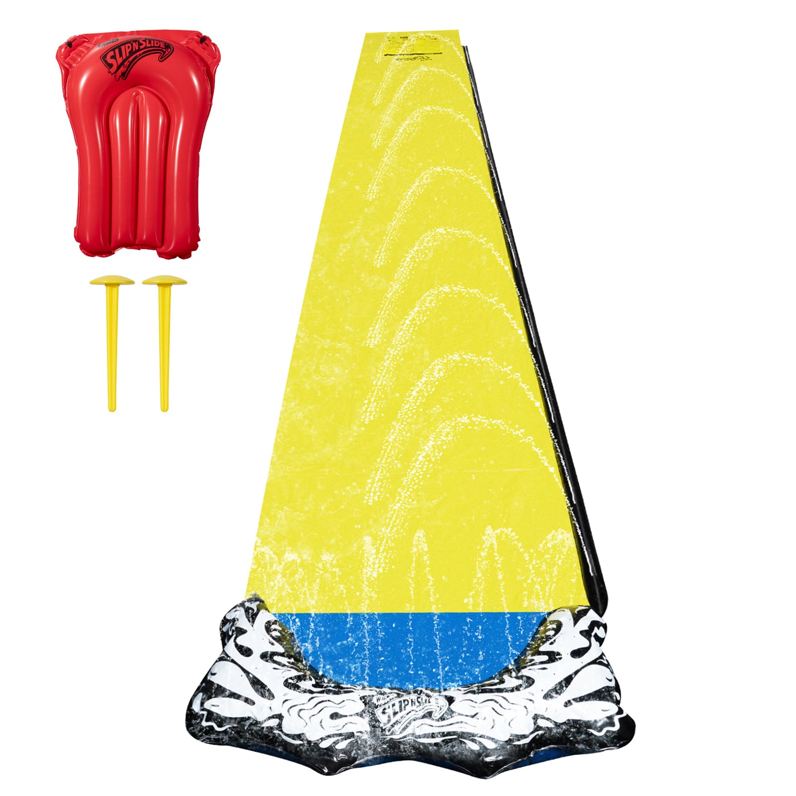 Wham-O Slip N Slide Wave Rider 548.64 cm con Boogie, Giocattoli estivi all'aperto per bambini da 5 a 12 anni, perfetti per le feste in giardino