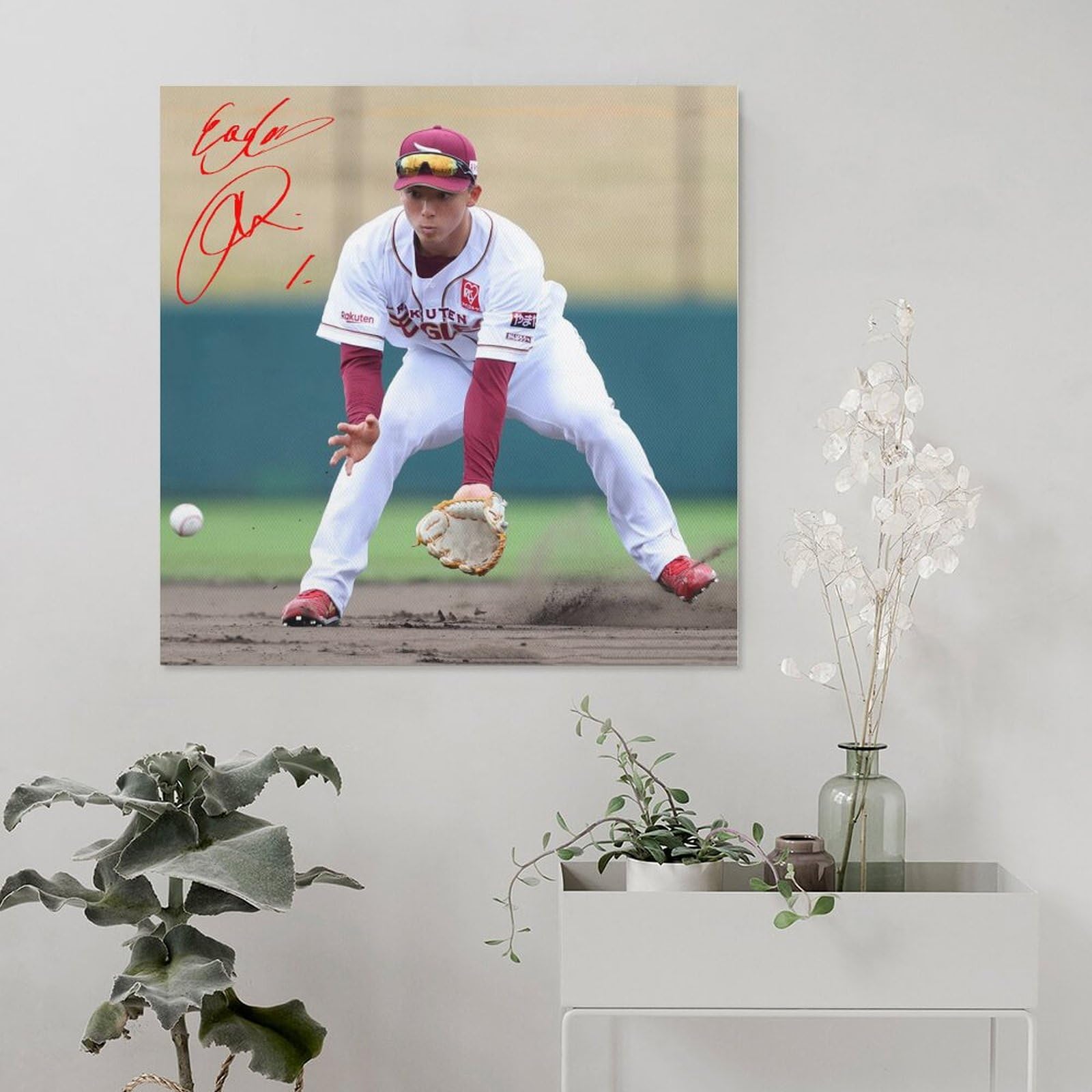 Amazon.co.jp: 宗山塁 野球選手アートポスター (6) ホーム装飾 アート